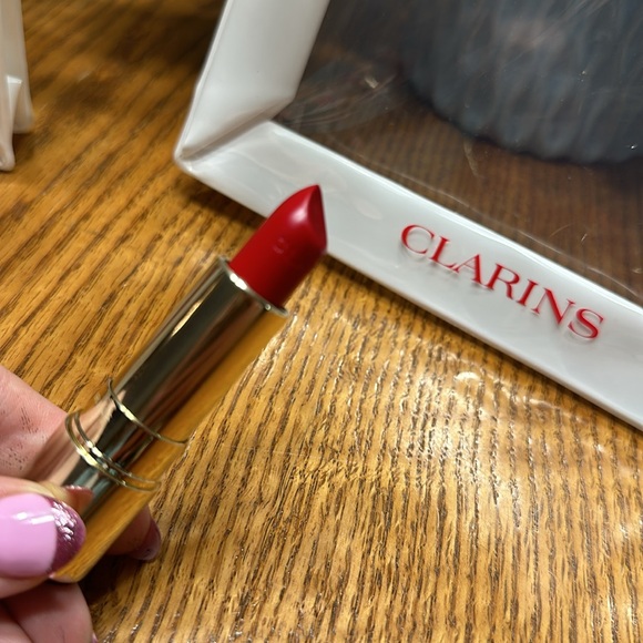 Clarins Lipstick Joli Rouge Brilliant 754S Deep Red - Picture 3 of 4
